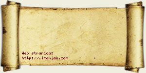 Jana Živojinović vizit kartica